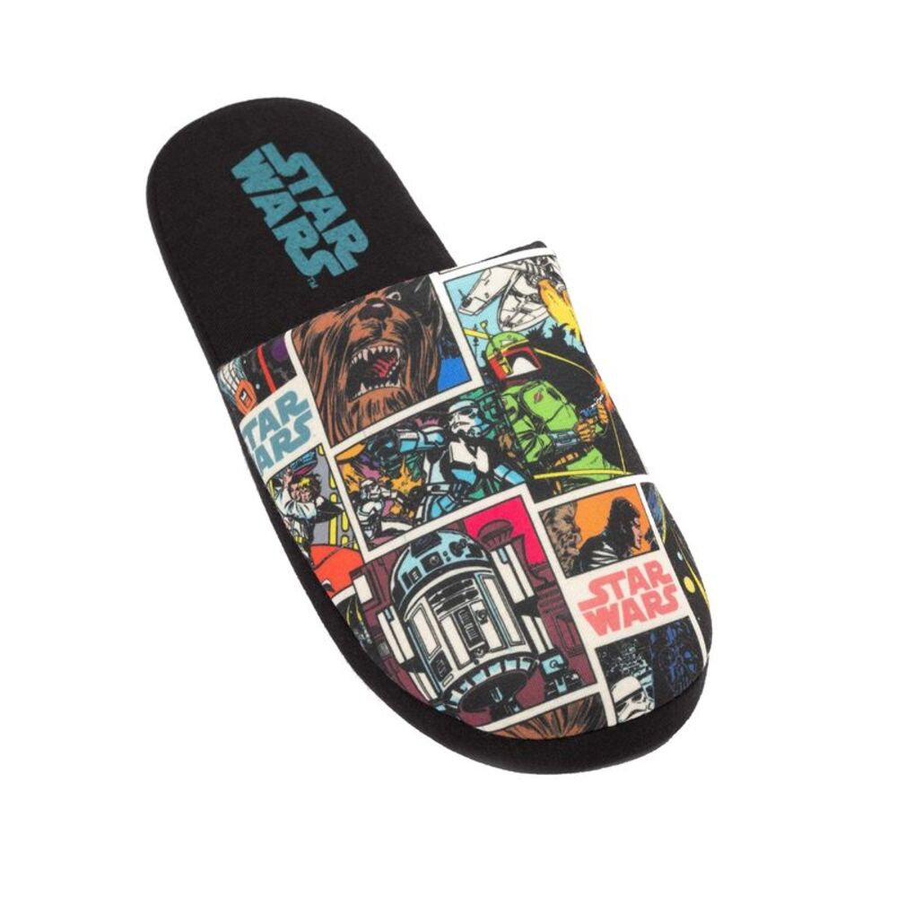 Star Wars Mens Comic Slippers / Black